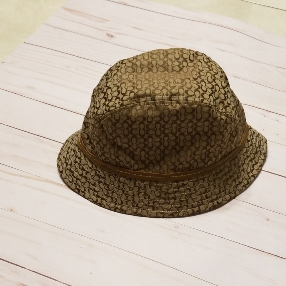 Coach Hat Brown bucket - Picture 3 of 6